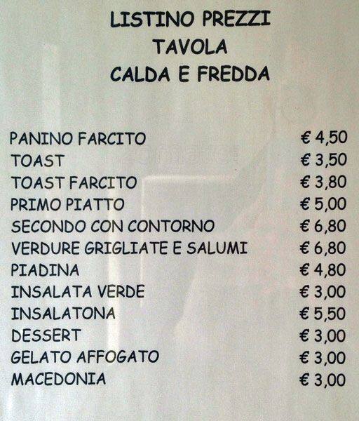 Menu di Blues Cafè 