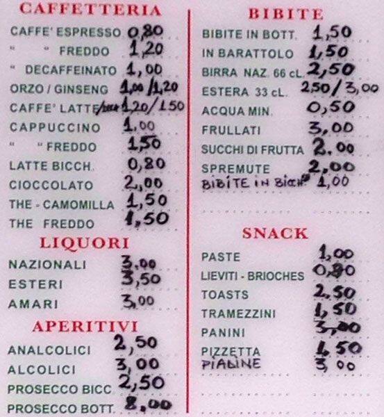 Menu di IL RITORNO DI MARILENA E ANGELO 
