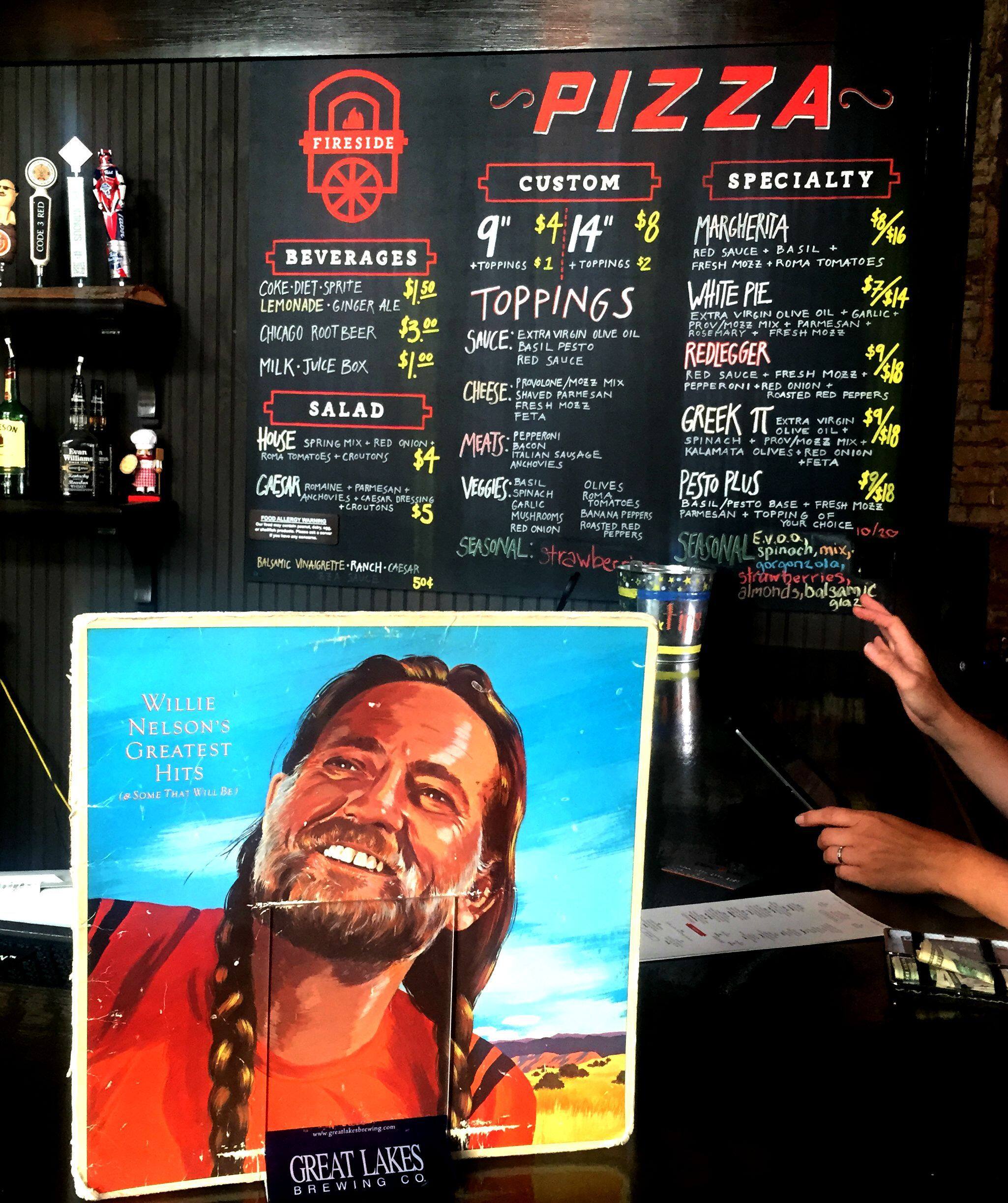 Fireside Pizza Menu, Menu for Fireside Pizza, Walnut Hills/Mount Adams