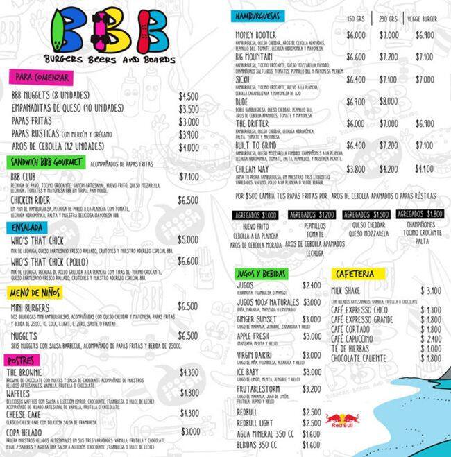 Bbb menu