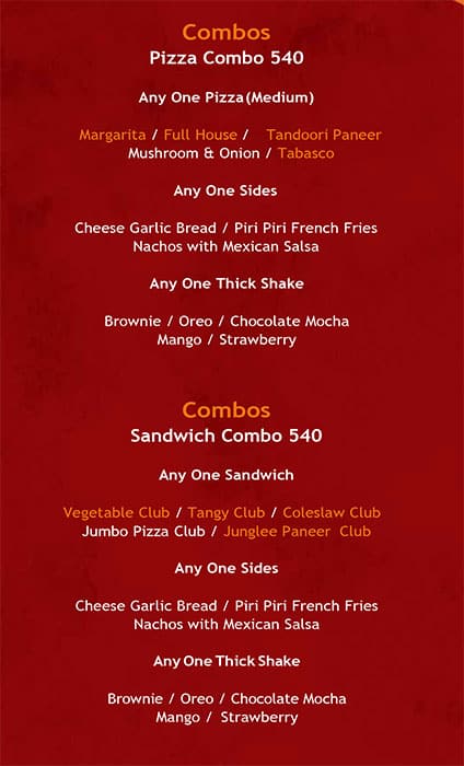 Game On Cafe Menu Menu For Game On Cafe Nikol Ahmedabad