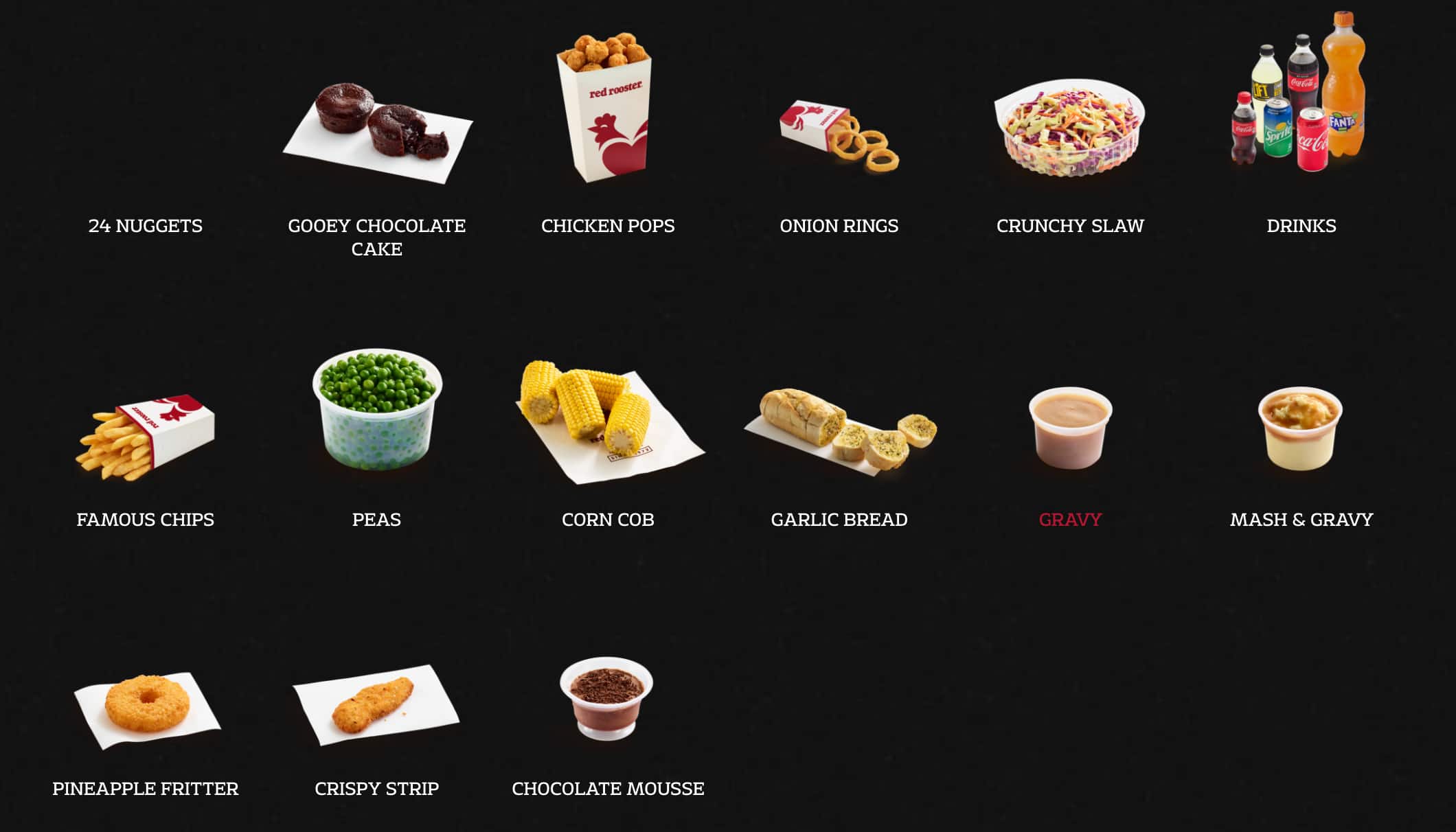 Menu at Red Rooster fast food, Browns Plains, Browns Plains Rd