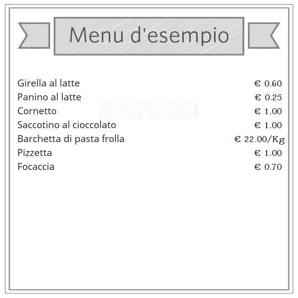Menu di PANIFICIO PEROLARI 
