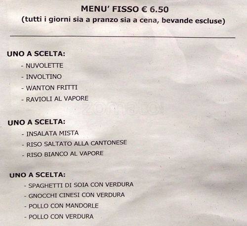 Menu di Speciale Royal 