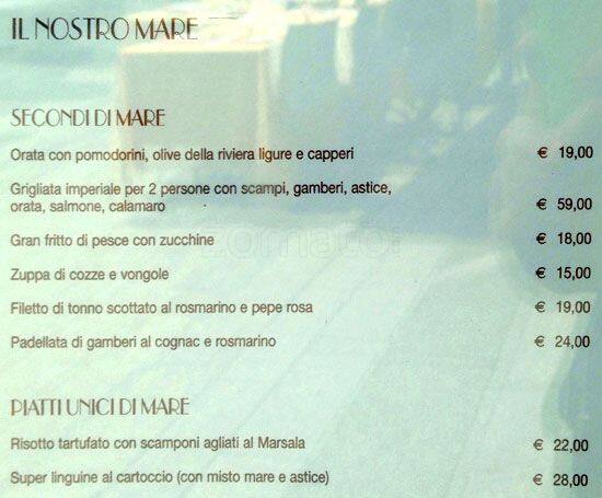 Menu di lo strapuntino 