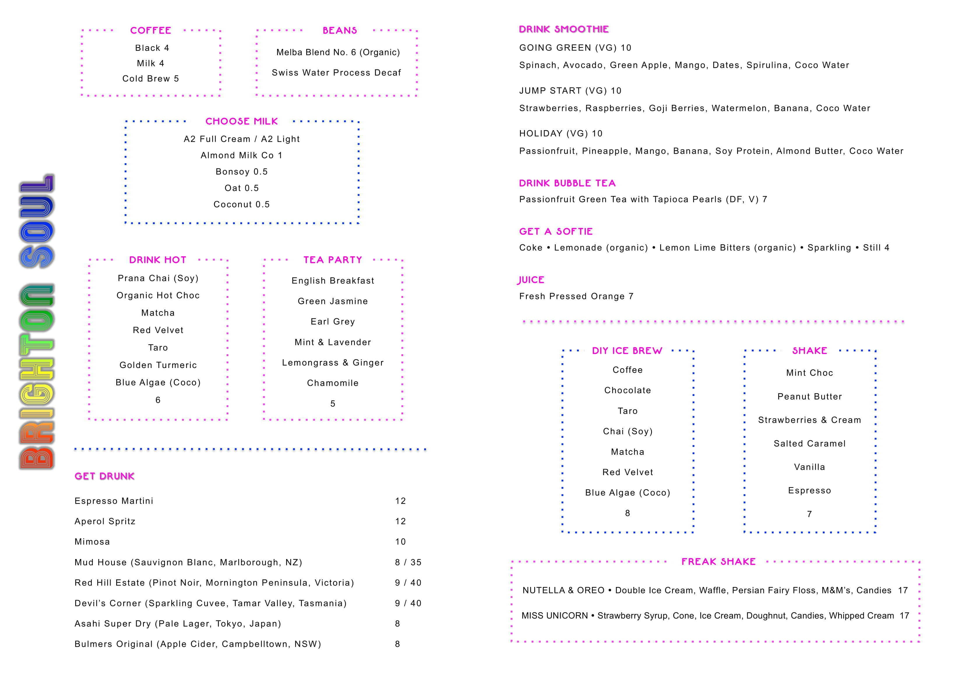 Menu At Brighton Soul Cafe Brighton