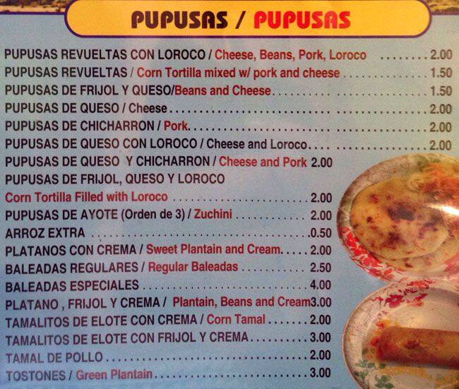 Menu at Tacos Y Mas restaurant, New York City