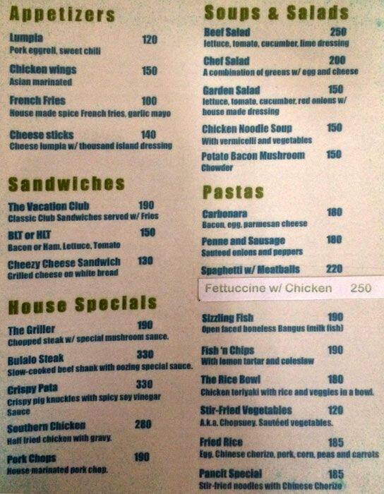 Cafe Lyric Menu, Menu for Cafe Lyric, Capitol Site, Cebu Zomato