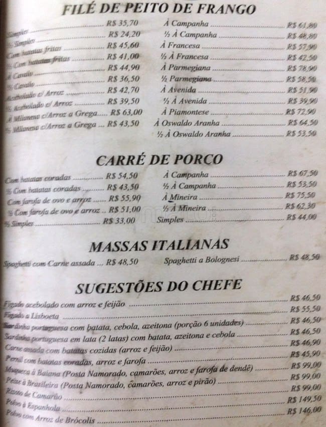 Menu em Adonis pub & Bar, Rio de Janeiro, R. São Luiz Gonzaga