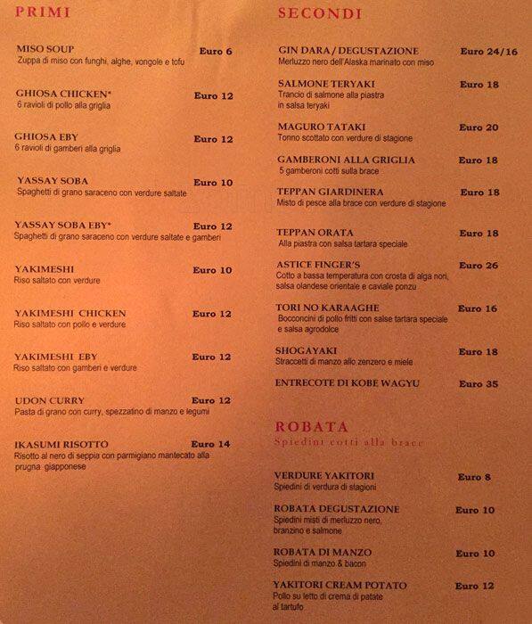 Menu di Finger's 