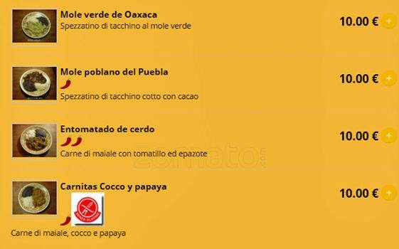 El Pueblito menu