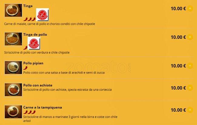 El Pueblito menu