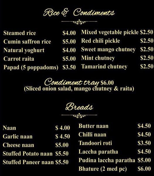 Cumin Courtyard Menu, Menu for Cumin Courtyard, Carindale, Brisbane Urbanspoon/Zomato