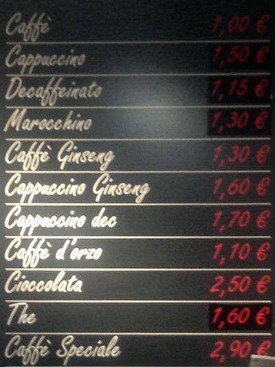 Menu da Chef express pub & bar, Milano, Piazza Duca d'Aosta
