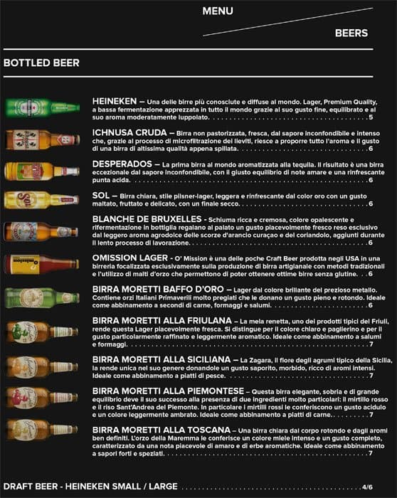 Menu di Tom. - The Ordinary Market 