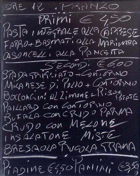 Menu di Negresco Bar 
