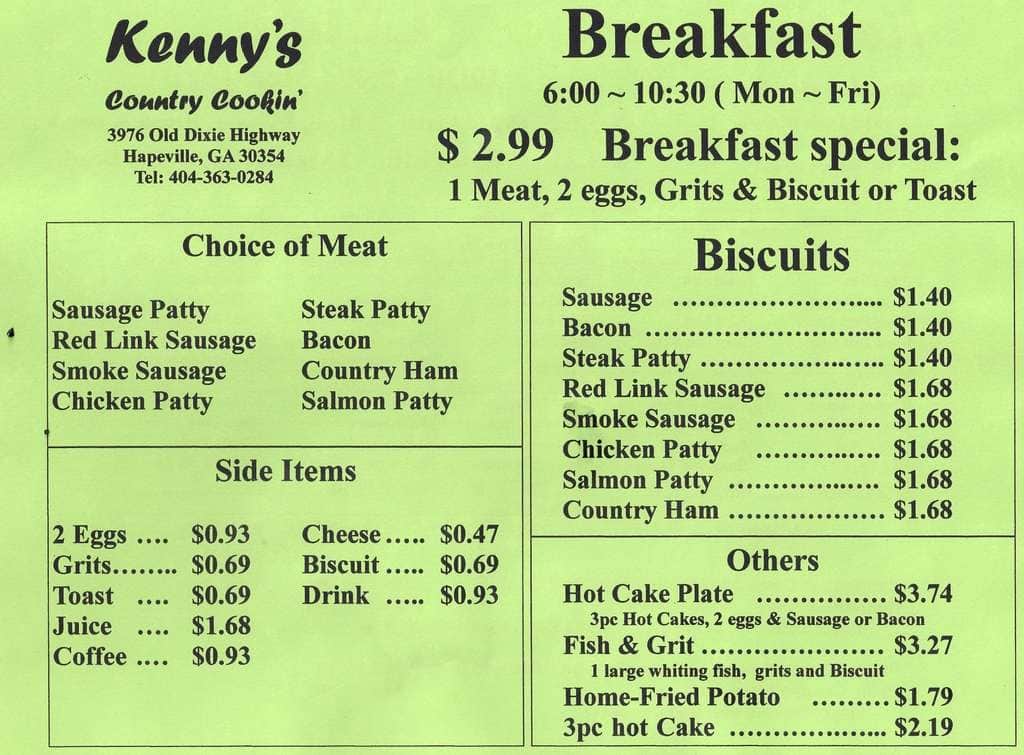 Kenny S Restaurant Hapeville Ga Kenny S Restaurant Hapeville Ga