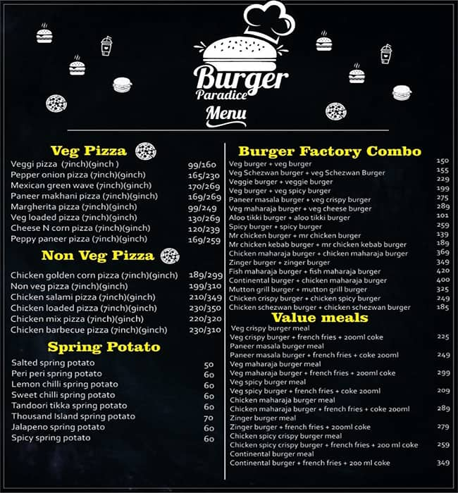 Burguer Paradise Menu Delivery【Menu & Prices】Santiago de Querétaro