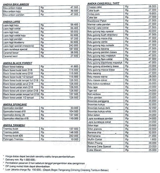 NEW DAFTAR HARGA CAKE DI BREADTALK SURABAYA 