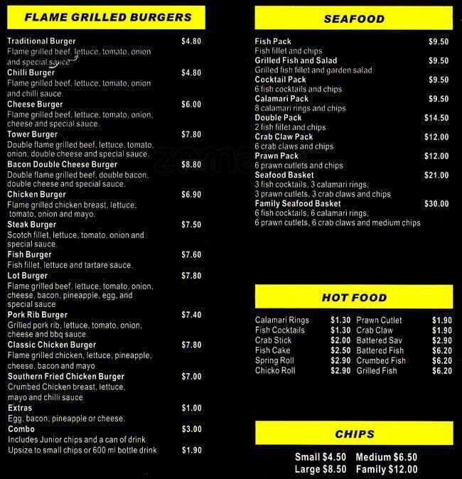 chicken quakers hill charcoal Homers Sydney Homers, Lidcombe, Menu, for Menu