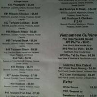 Tsunami Asian Cuisine Menu Menu For Tsunami Asian Cuisine