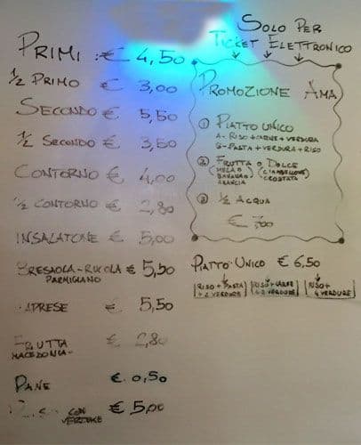 Menu di So & So Bar 
