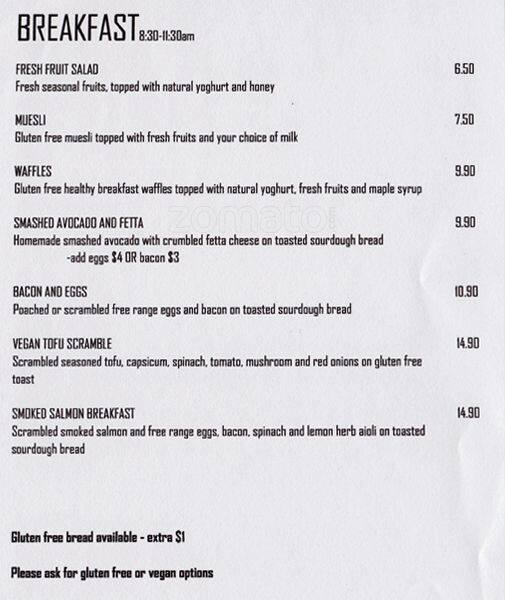 The Essence Fine Foods Menu Menu For The Essence Fine Foods Stirling Adelaide