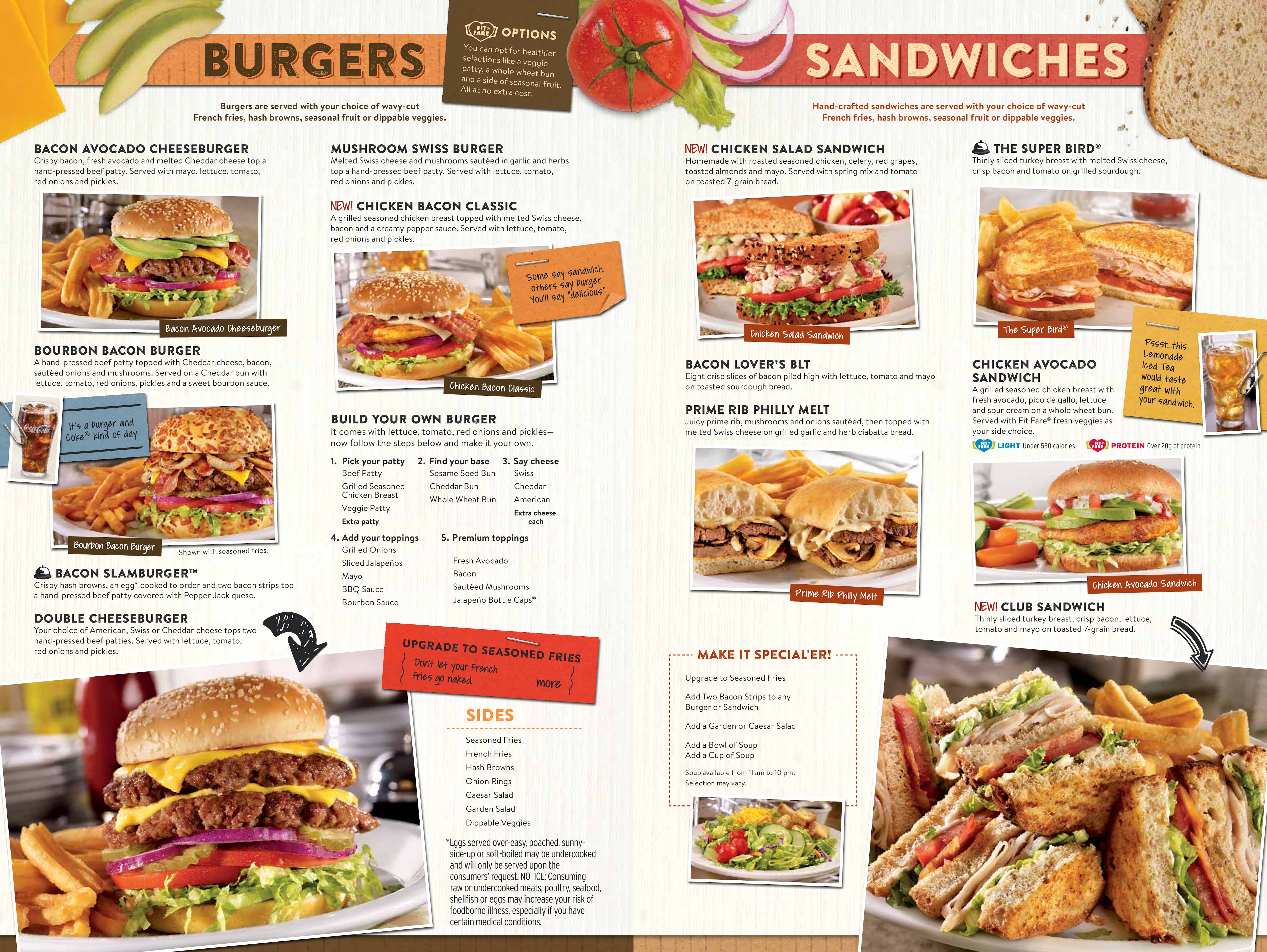 Menu at Denny's restaurant, Scottsburg