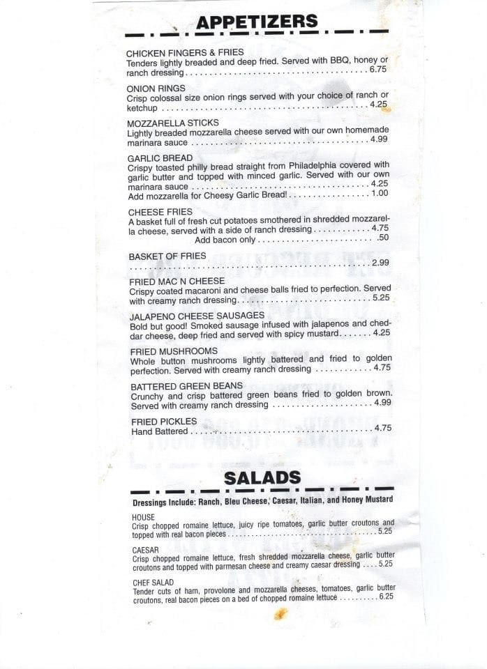 Sandbar Sports Grill Bar Menu Urbanspoon Zomato