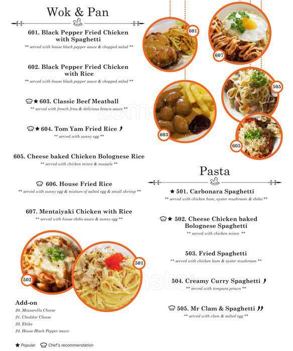 Wichday Cafe Menu Menu For Wichday Cafe Taman Connaught