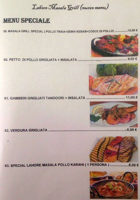Menu di Lahore Masala Grill 