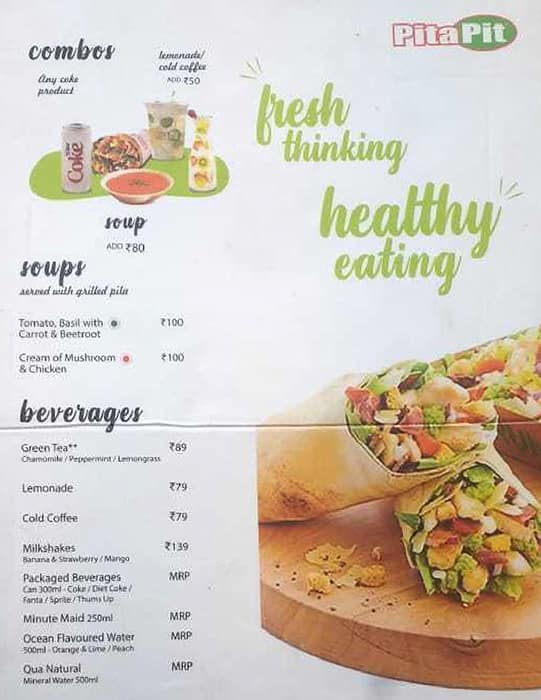 Menu at Pita Pit, Gurugram, M3M Tee Point