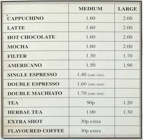 Brio menu