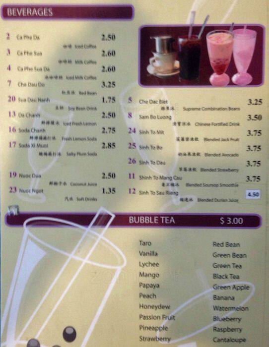 Carta de Pho House