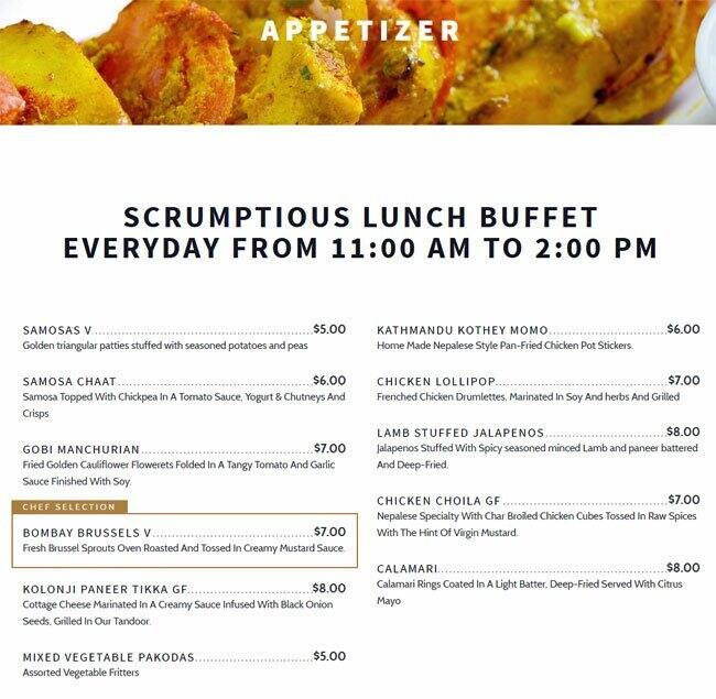 Saffron Menu, Menu for Saffron, Far WestSpicewood Springs, Austin