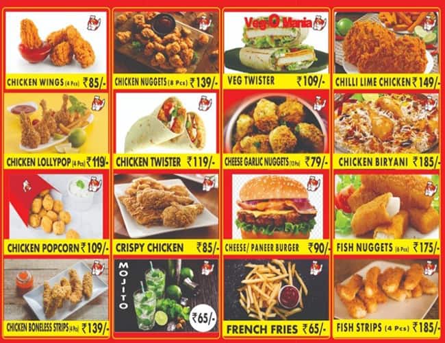 Menu of Al-Baik World Crispy Fried Chicken, Mira Road, Mumbai