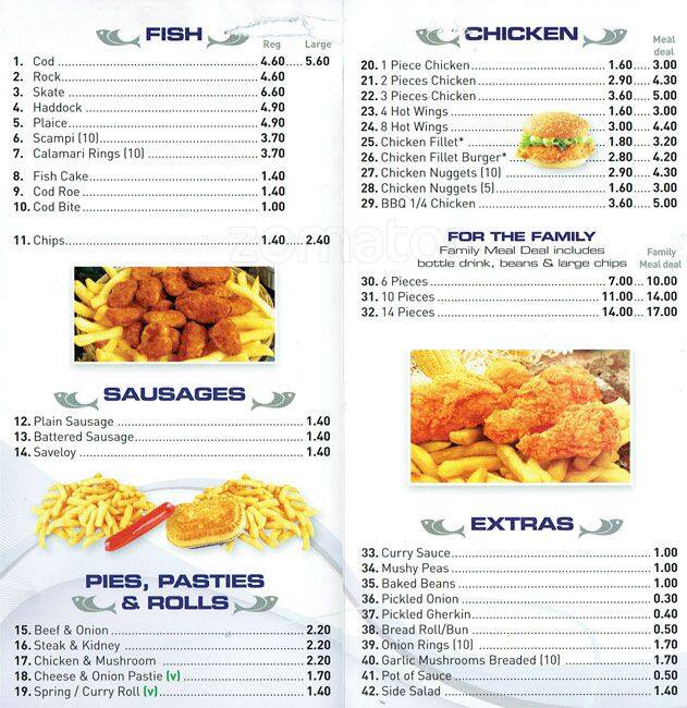Wavefresh Fish & Chips Menu Zomato UK