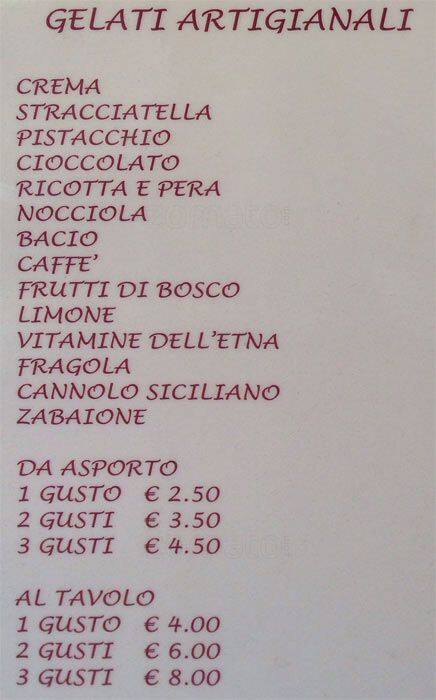 Menu di Amelie 