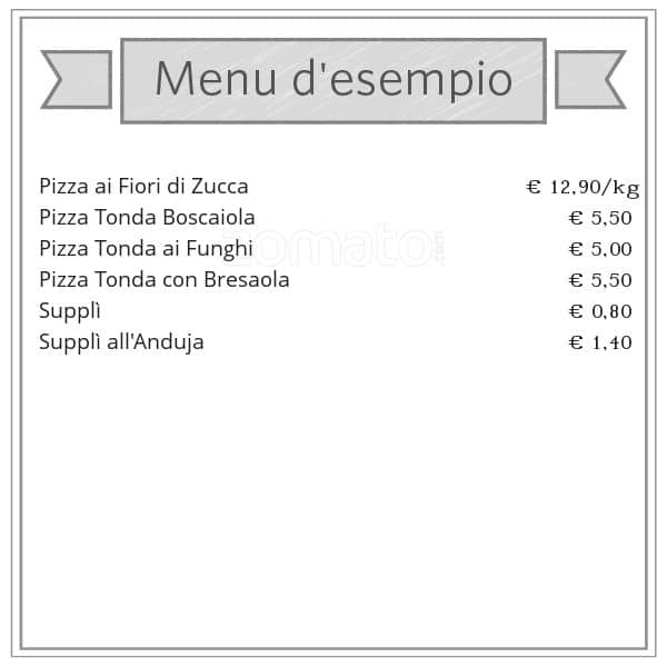 Menu di Voglia di Pizza di Pucci Claudia 