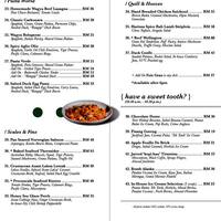 Define Food Menu Menu For Define Food Mid Valley City Kuala Lumpur