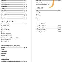 Define Food Menu Menu For Define Food Mid Valley City Kuala Lumpur
