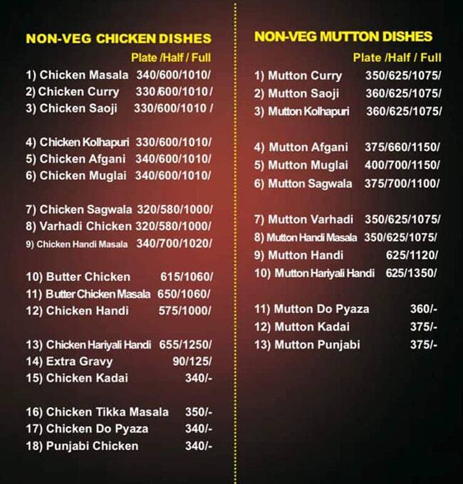 Mana Bar & Restaurant menu