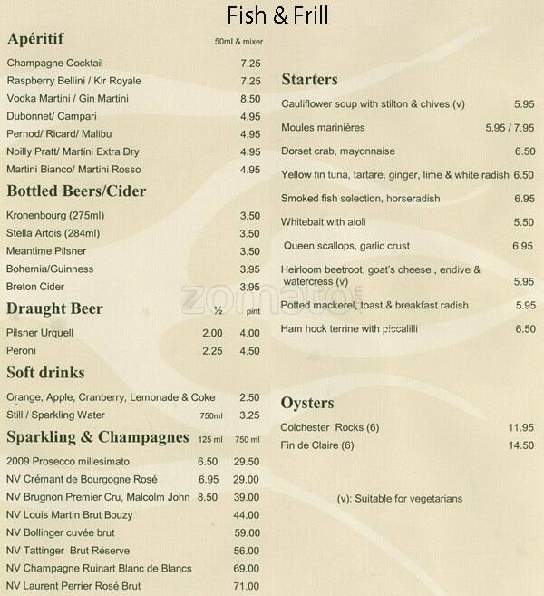 Fish & Grill Menu, Menu for Fish & Grill, Croydon, London Zomato UK