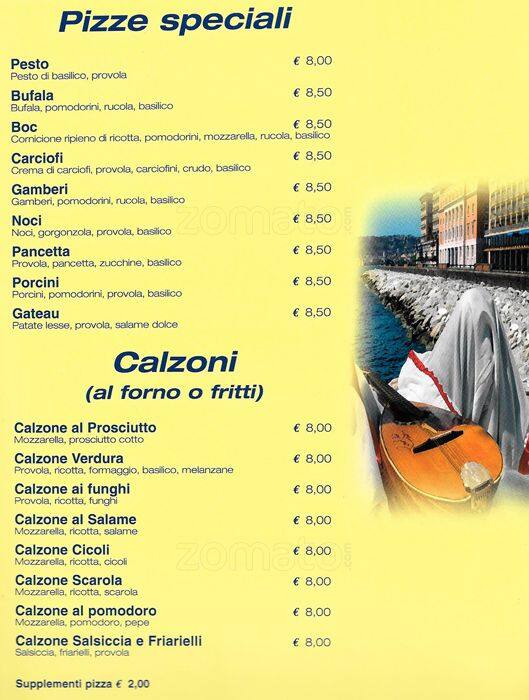 Menu di SoloPizza 