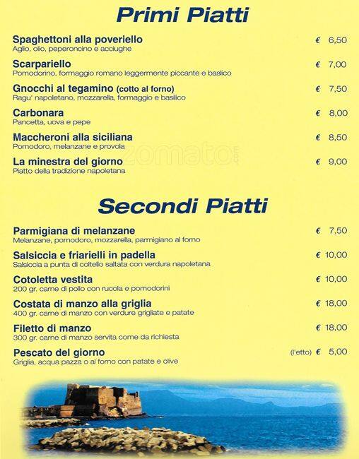 Menu di SoloPizza 