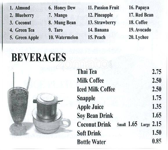 Carta de Pho World