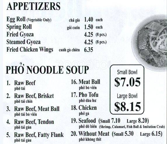 Carta de Pho World