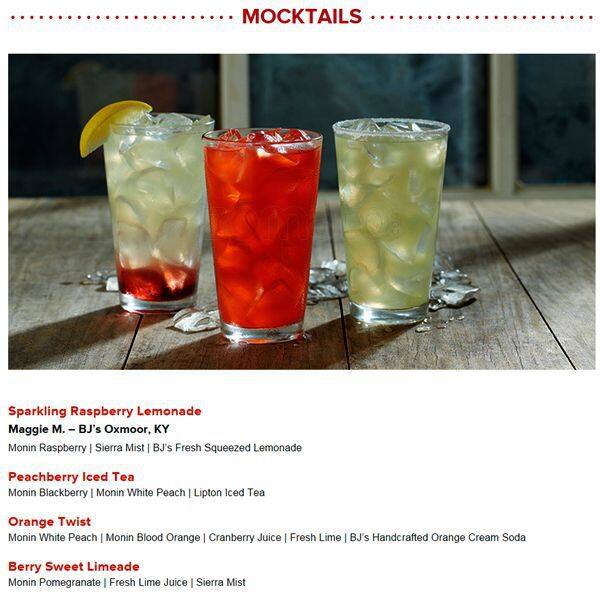 BJ's Restaurant and Brewhouse Menu Urbanspoon/Zomato