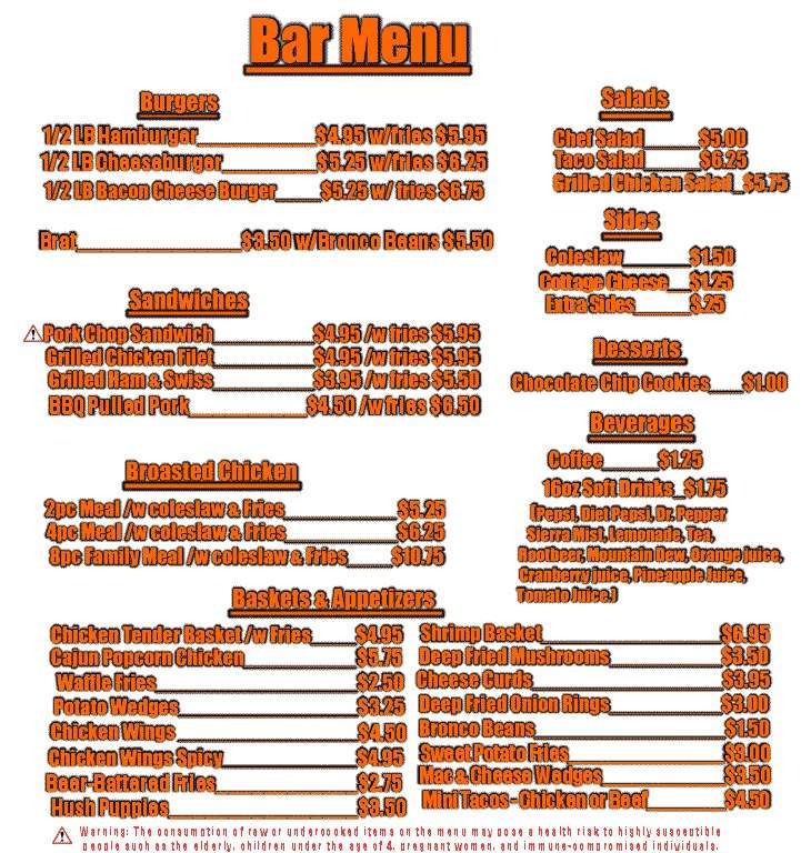 Bar Menu, Menu for Bar, New Haven, New Haven Urbanspoon/Zomato