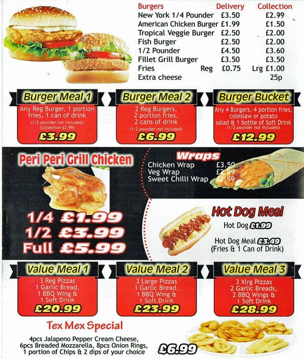 It's Pizza Time Ltd menu